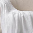 thumbnail image 3 of QZS Cotton Muslin Throw Blanket,51.2x59In Reusable White Lightweight Decorative Cloth,1Pack Durable Breathable Blanket for All Season, 3 of 7