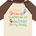 thumbnail image 4 of Inktastic Electrician Like Daddy Boys or Girls Long Sleeve Baby Bodysuit, 4 of 5