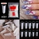 thumbnail image 1 of Uñas postizas, uñas postizas, regalos para mujeres, uñas francesas puntiagudas, uñas sin costuras, uñas transparentes, uñas postizas, uñas postizas, 1 of 3