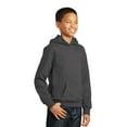 thumbnail image 4 of Port & Company Youth Fan Favorite Fleece Pullover Hooded Sweatshirt. PC850YH, 4 of 6
