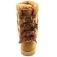 thumbnail image 5 of LAVRA Girls Mid Calf Faux Suede Winter Boots Anti Slip Snow Shoe, 5 of 6