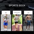 thumbnail image 2 of 3 pares de calcetines baloncesto deporte transpirable hombre agarre antideslizante (corto) negro, 2 of 5