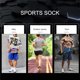 thumbnail image 5 of 3 pares de calcetines deportivos para correr transpirables para hombres calcetines de entrenamiento atléticos antideslizantes, 5 of 6