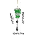 thumbnail image 3 of DefiDgd Christmas Crystal Style Green Gradient Acrylic Pinecone Hanging Ornament for Christmas Tree Mantel Window Door Wall Holiday Party Home Decor, 3 of 5