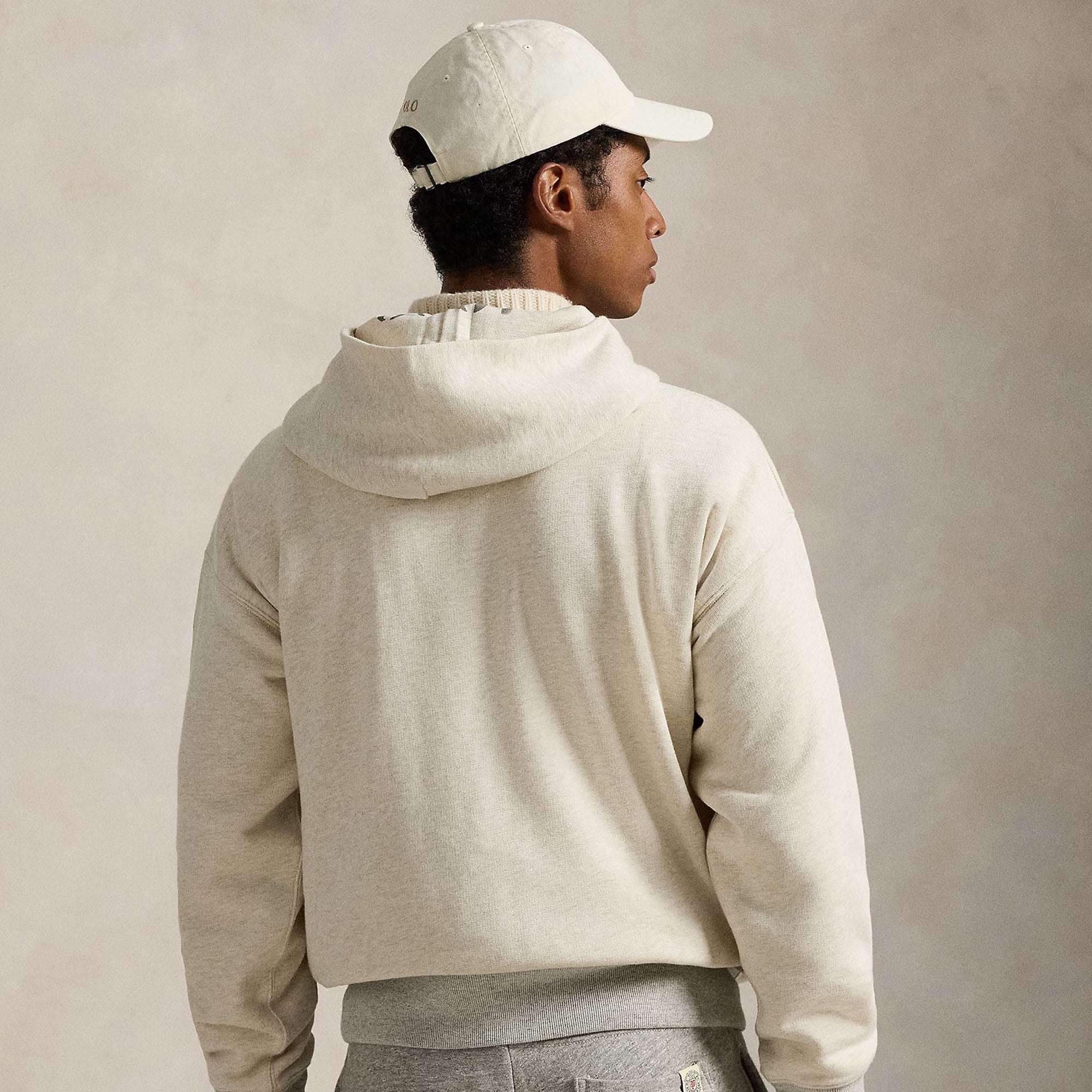 Polo Ralph Lauren Cream Yankees Vintage Fleece Hoodie  display picture 2