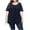 Navy, variant on Womens under $10 asdoklhq Womens Plus Size Tops, Woman Causal Round Neck Solid Blouse Lace Short SleeveT-Shirt Summer Plus Size Tops