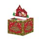 thumbnail image 2 of XWSHYW Decoraciones Navideñas Nuevo Producto En Navidad Decoración de Fiesta Suministros para Fiestas de Cumpleaños Hucha Roja de Navidad Caja de Regalo Dorada, 2 of 6