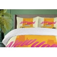 thumbnail image 4 of Ambesonne New York Taxi Duvet Cover Sets, American Checker Cab, 2-King, Pastel Green and Multicolor, 4 of 6