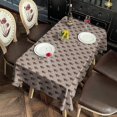 thumbnail image 3 of Brown Bigfoot Pattern Rectangle Tablecloth 60"x120",Waterproof Polyester Rectangle Table Cloth, Wipeable Spillproof Polyester Tablecloth for Dining, Camping, Indoor and Outdoor, 3 of 6