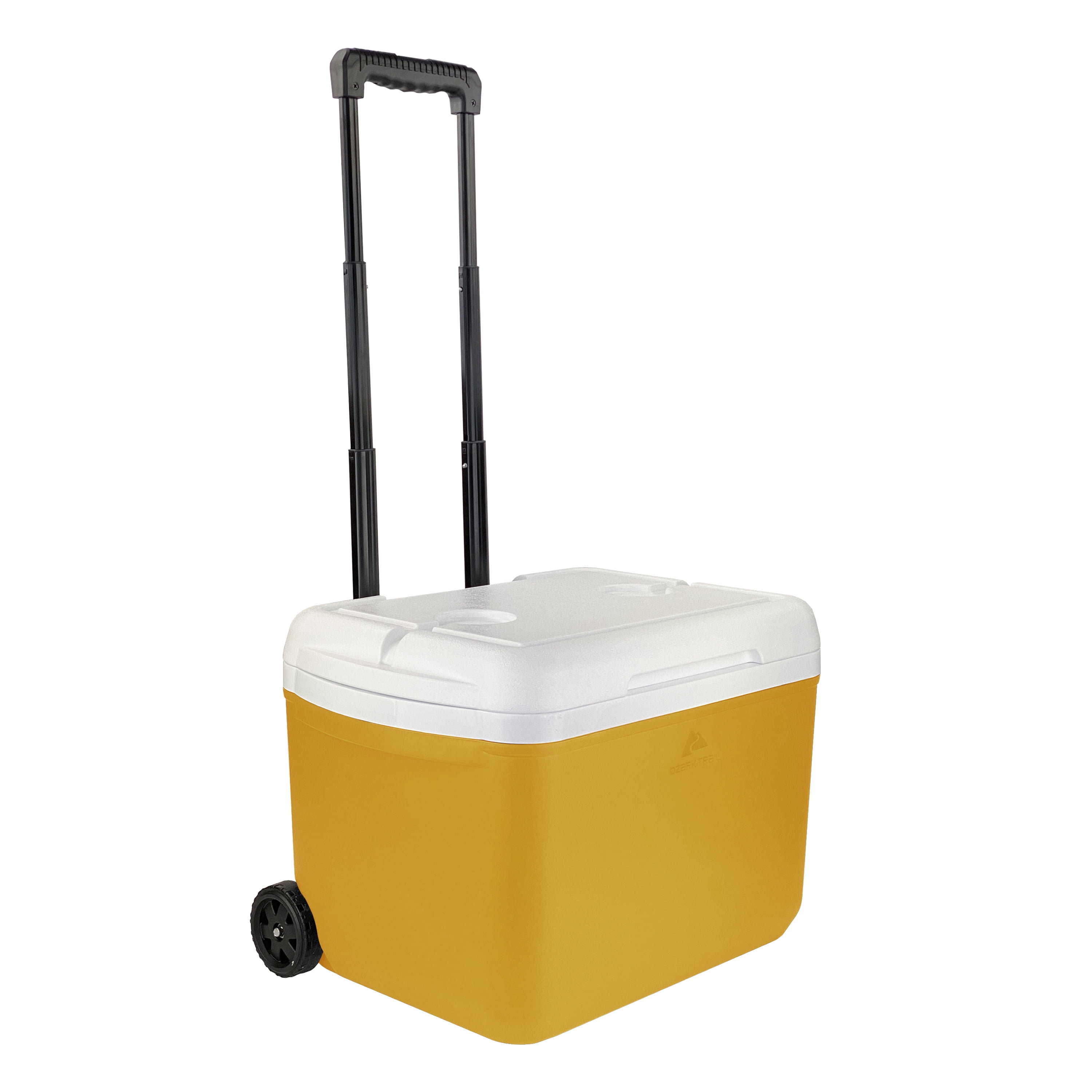 Ozark Trail 30 Quart Capacity Hard Side Wheeled Cooler, 42-Can, Mustard Gold
