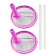 thumbnail image 2 of 2 paquetes de tapas de vaso para accesorios de copa Stanley de 40 onzas, a prueba de derrames para niños, fundas transparentes de 40 onzas, tapa giratoria, para tazas de café, 2 of 3