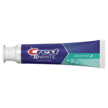 Crest 3D White Teeth Whitening Toothpaste, Vibrant Mint 2.3 oz ( 6 PACK )