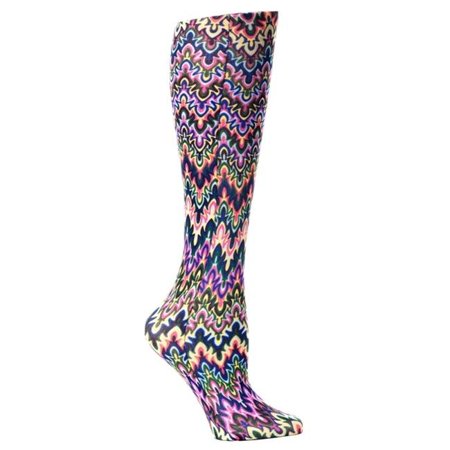 8-15 mmHg Blue Fleur Missoni Therapeutic Compression Sock - Women