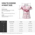 thumbnail image 6 of Wukai Flamingo Casual V-Neck Graphic Tees for Women: Lightweight and Breathable Summer Tops with Stylish Design-Large, 6 of 8