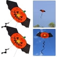 thumbnail image 3 of Cometa Alta Con Asa Y Cuerda Adecuada para Y Adultos Cometa Dibujos Animados para Cometa Bloques Colores Colorida Montada Y para Volar (Calabaza Del Diablo), 3 of 4
