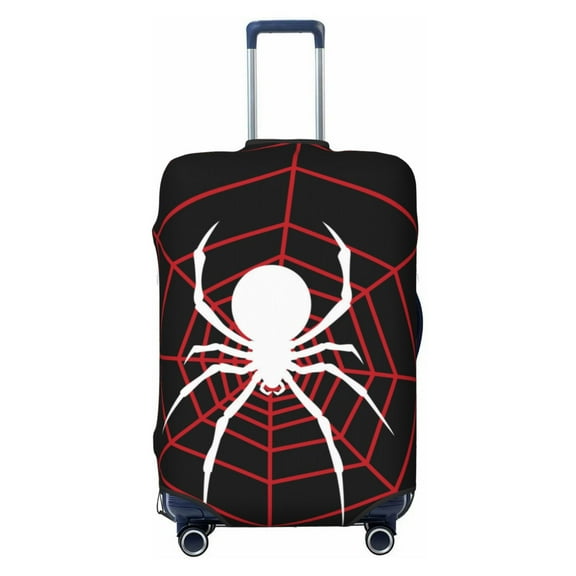 Kdxio Spider On The Web Pattern Luggage Cover for Travel,Elastic and Durable,Fits 18-32 Inch,Anti-Scratch Suitcase Protector-No luggage included