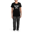 thumbnail image 4 of CafePress - Cool Story Babe Pajamas - Women's Short Sleeve Print T-Shirt and Pants Dark Cotton Pajama Set, 4 of 7