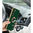 thumbnail image 5 of Compatible for Samsung Galaxy S23 Case with Ring Holder Kickstand [with Magnetic] Soft TPU Shockproof Electroplated Protective Phone Case for Galaxy S23 5G Green, 5 of 12