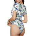 thumbnail image 3 of Naloa Hawaii Palms Women's Short-Sleeved Onesie, One-Piece Swimsuit for Parties, dates, clubs - XX-Large, 3 of 9