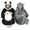 thumbnail image 2 of Catalonia Panda Blanket Hoodie Sweatshirt for Kids,  Oversized Wearable Sherpa Pullover for 7-16 yr Teens Youth, Gift Idea, 2 of 7