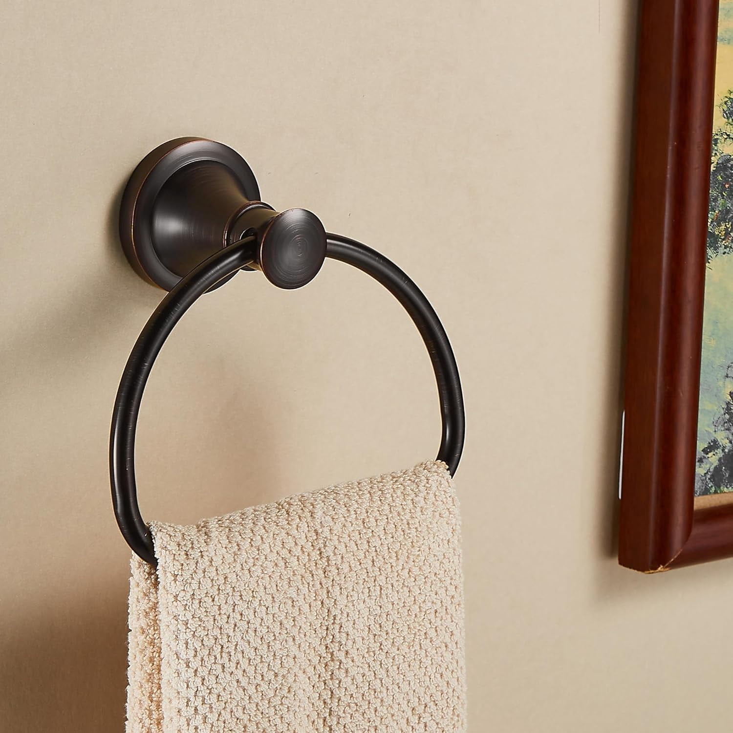 Toilet Paper Holder Bronze Half Round Wall Mount Bathroom Accessory