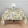 thumbnail image 3 of Yellow Lemon Fruit Flowers Yellow Pattern Square Tablecloth,Waterproof Square Table Cover,Wipeable Spillproof Washable Table Cover for Home Kitchen Party Decor 42"X42"(107x107cm), 3 of 6