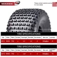 thumbnail image 3 of WANDA Full Set ATV/UTV Tires 20x7-8 20x7x8 Front & 22x11-8 22x11x8 Rear 4PR, 3 of 5