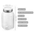 thumbnail image 5 of Novelinks 32oz Plastic Jars with Lids 12 Pack Clear Containers Airtight Food Storage Containers for Kitchen & Household,Silver, 5 of 11