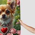 thumbnail image 2 of RKSupls Shower Curtain, Cute Chihuahua with Heart Pendant Waterproof Polyester Shower Curtain with Hooks for Chic Elegant Home Bathtub Bathroom Decor Washable Curtains, 2 of 5
