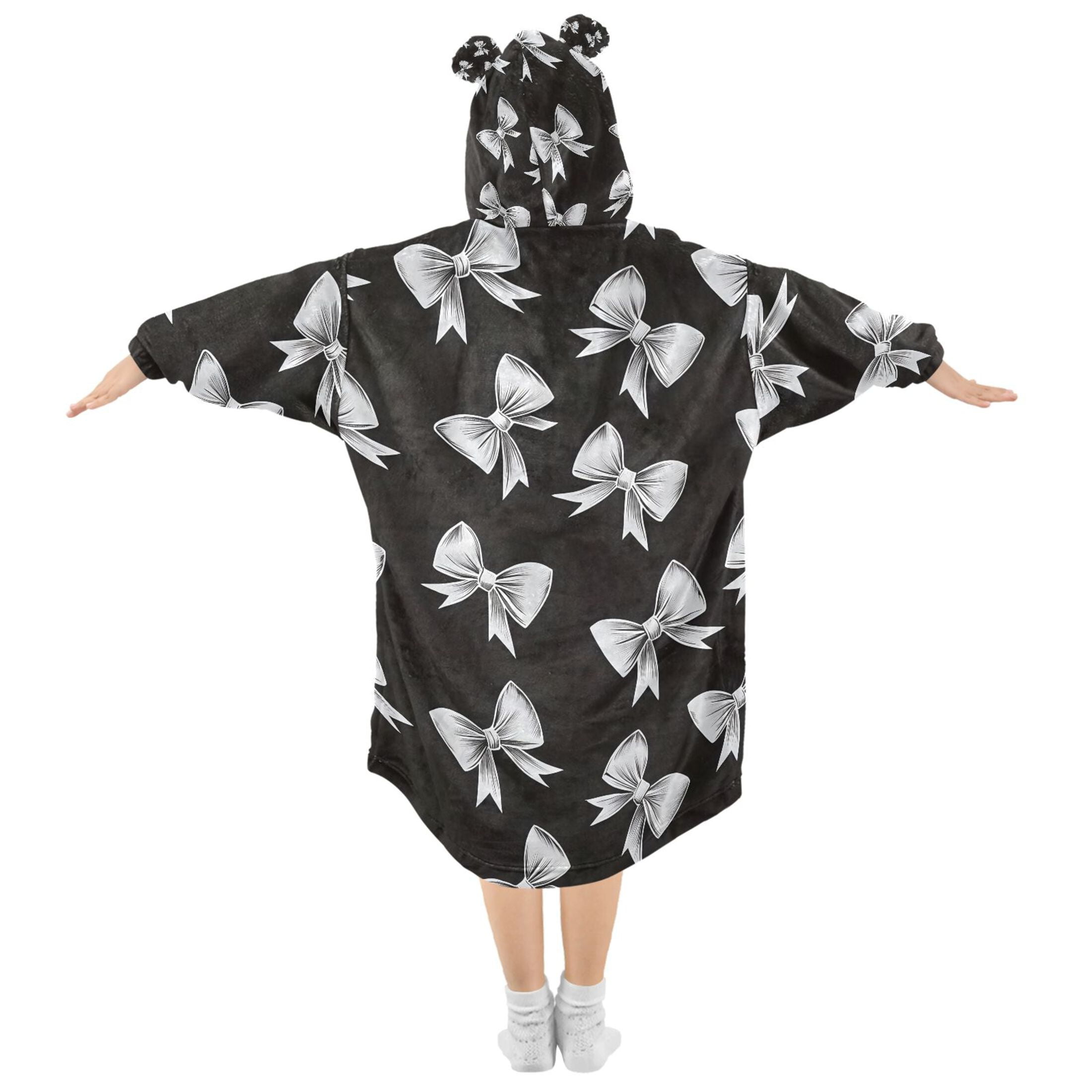 joogoo Blanket Hoodie for Bow Oversize Sweatshirt 3-14 YR L