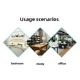 thumbnail image 5 of Mobile White Laptop Stand Overbed Table with Height Adjustable Tray Rolling Design for Sofa and Bed Convenience，Walnut, 5 of 13