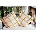 thumbnail image 3 of Simply Daisy 20" x 20" Geometric Indoor/Outdoor Polyester Throw Pillow, Autumn Gold, 3 of 3