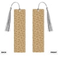 thumbnail image 2 of Kdxio Brown Flowers Print Metal Tassel Bookmarks,Perfect Gift for Art Lovers and Bookworms Metal Bookmarks for Women, 2 of 8