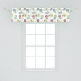 thumbnail image 2 of Ambesonne Floral Window Valance, Pointy Petals Leaves Art, 42" x 12", Multicolor, 2 of 3