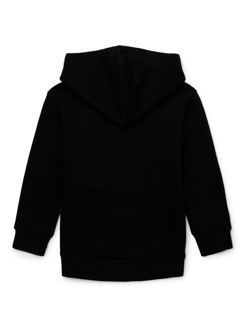 Wonder Nation Boys Long Sleeve Hoodie with Zipper Pocket, Sizes XS