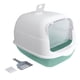 thumbnail image 5 of Baño para gatos con tapa y capucha, cerrado y cubierto, fácil de transportar y limpiar. Verde, 5 of 9