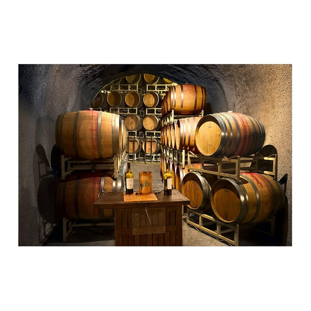 Colossal Images Wine Barrels In Napa Ca Canvas Wall Art 54 X 36 Com - Wine Barrel Canvas Wall Art