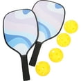 thumbnail image 4 of Miangastore Paddle Racket Pickleball Paddles Rackets Balls Set Pink 1 Set 15.4x7.9in, 4 of 9