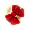 thumbnail image 4 of Item Type: Plush Bow Hair Clip Product Material: Plastic, Resin, Plush&nbsp;, 4 of 7