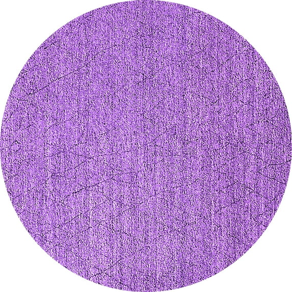 Ahgly Company Indoor Round Oriental Purple Industrial Area Rugs, 8' Round