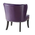 thumbnail image 4 of Universal Lighting and Decor Hilton Wingback Faux Leather Accent Chair, Plum, 4 of 5