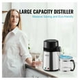 thumbnail image 3 of Water Distiller 4L, 750W Stainless Steel Water Purifier for Home Countertop, 3 of 7
