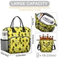 thumbnail image 5 of Ninja Cat Yellow Pattern Insulated Leakproof Lunch Box for Women, Large Lunch Bag for Tween Teen Adult, Loncheras Para Mujer for Work Beach Travel Picnic Camping, 5 of 6