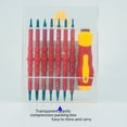thumbnail image 2 of Magnetic Insulated Screwdriver Kit: Professional Electrician & Home Repair Tool Set with Flathead/Phillips Bits, Durable High-Quality Construction, and Portable Bag Storage for Efficient Maintenance, 2 of 5