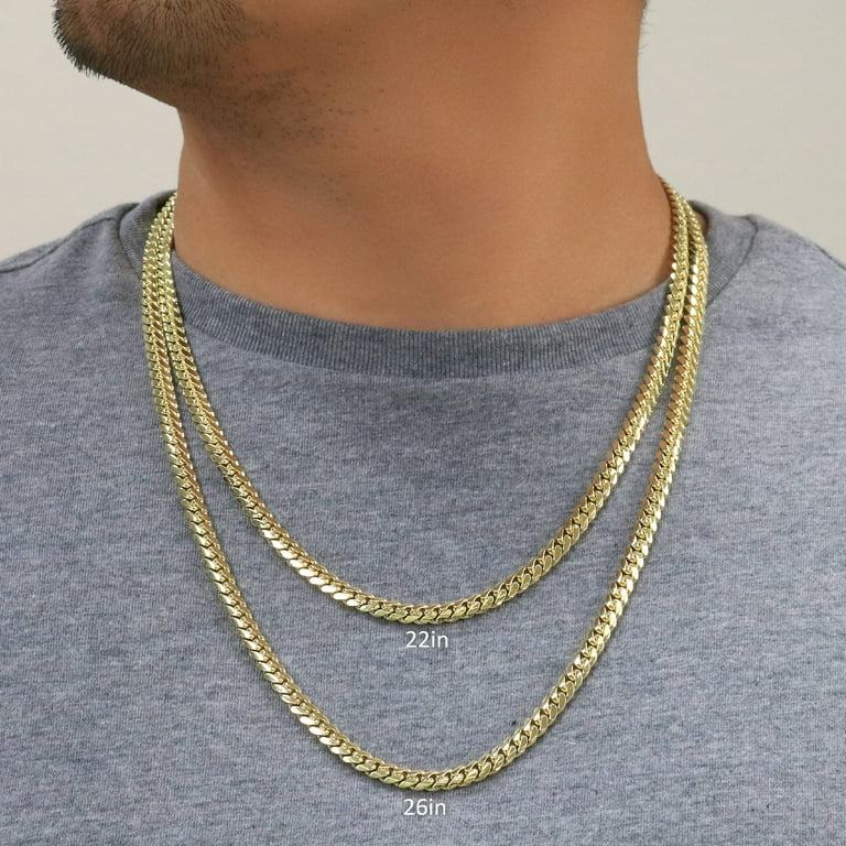 10k gold cuban link chain 24 inch discount
