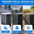 thumbnail image 3 of Dextrus 60 Gallon Weatherproof Rattan Deck Box, Heavy-Duty Resin Outdoor Storage Box with Slide-Locking Lid, Lockable Multi-Purpose Organizer for Patio, Garden and Home Essentials, Black, 3 of 10