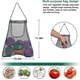 thumbnail image 2 of 3pcs Reusable Mesh Bag, Portable Produce Bags, Washable Hanging Storage Bags, Organizer Shopping Handbag For Fruit, Garlics, Onions, Potatoes, 2 of 4