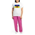 thumbnail image 4 of CafePress - Ukrainian Flag With Fist Pajamas - Women's Short Sleeve Print T-Shirt and Pants Light Cotton Pajama Set, 4 of 7