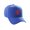 Royal, variant on Daxton Structured Baseball Hat Cap Curved Visor Old English Font Light Blue Hat Red K