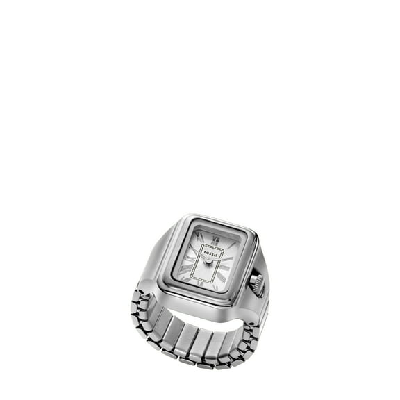 Fossil Women's Raquel Watch Ring Two-Hand, Stainless Steel